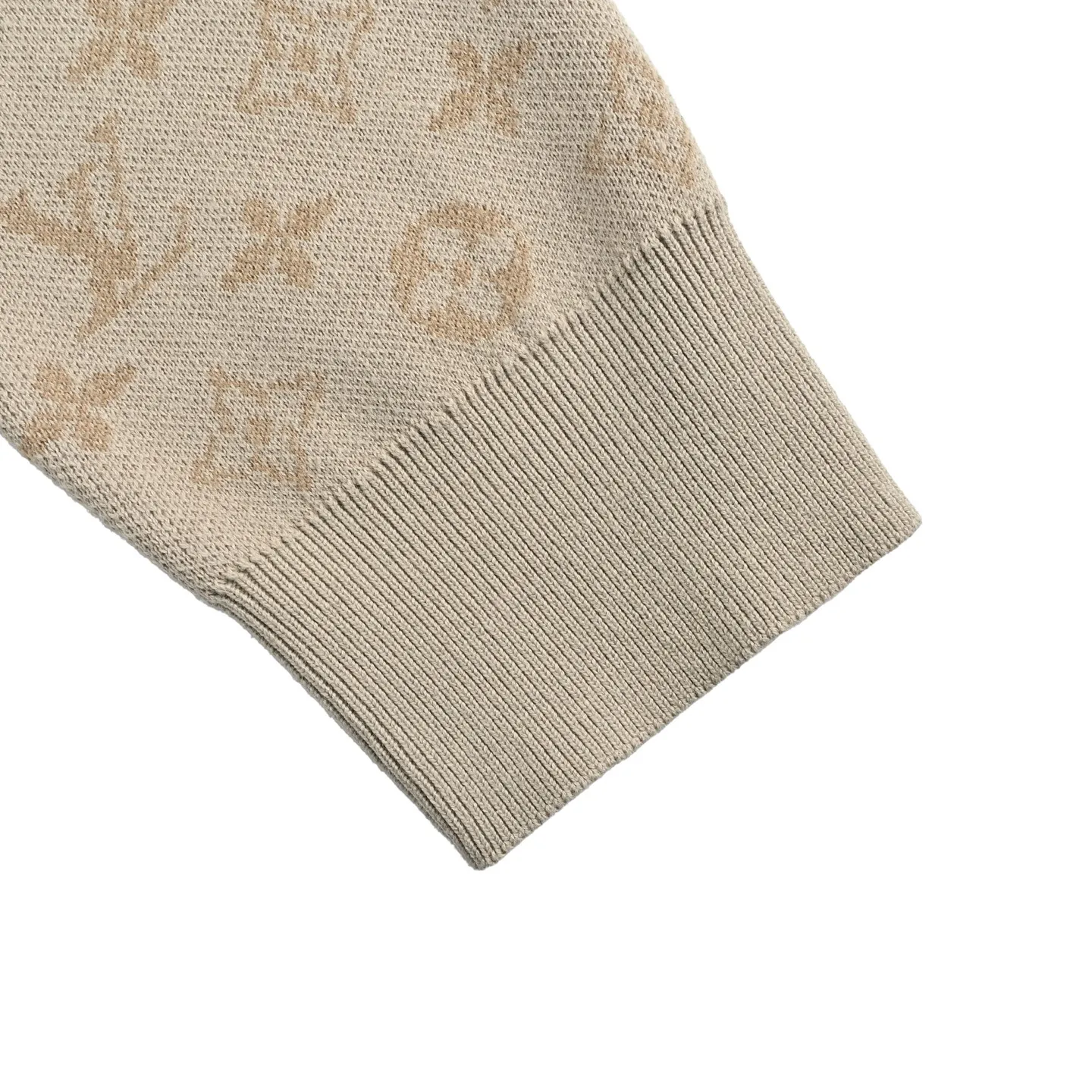 Louis Vuitton/Louis Vuitton 25Fw old flower jacquard gradient round neck sweatshirt
